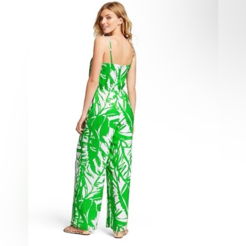 NWT Lilly Pulitzer for Target green and white jumpsuit with pockets